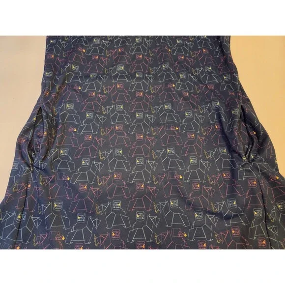 William Murray Golf Dress Women’s Small Blue Print Polo Performance Stretch - Picture 3 of 9